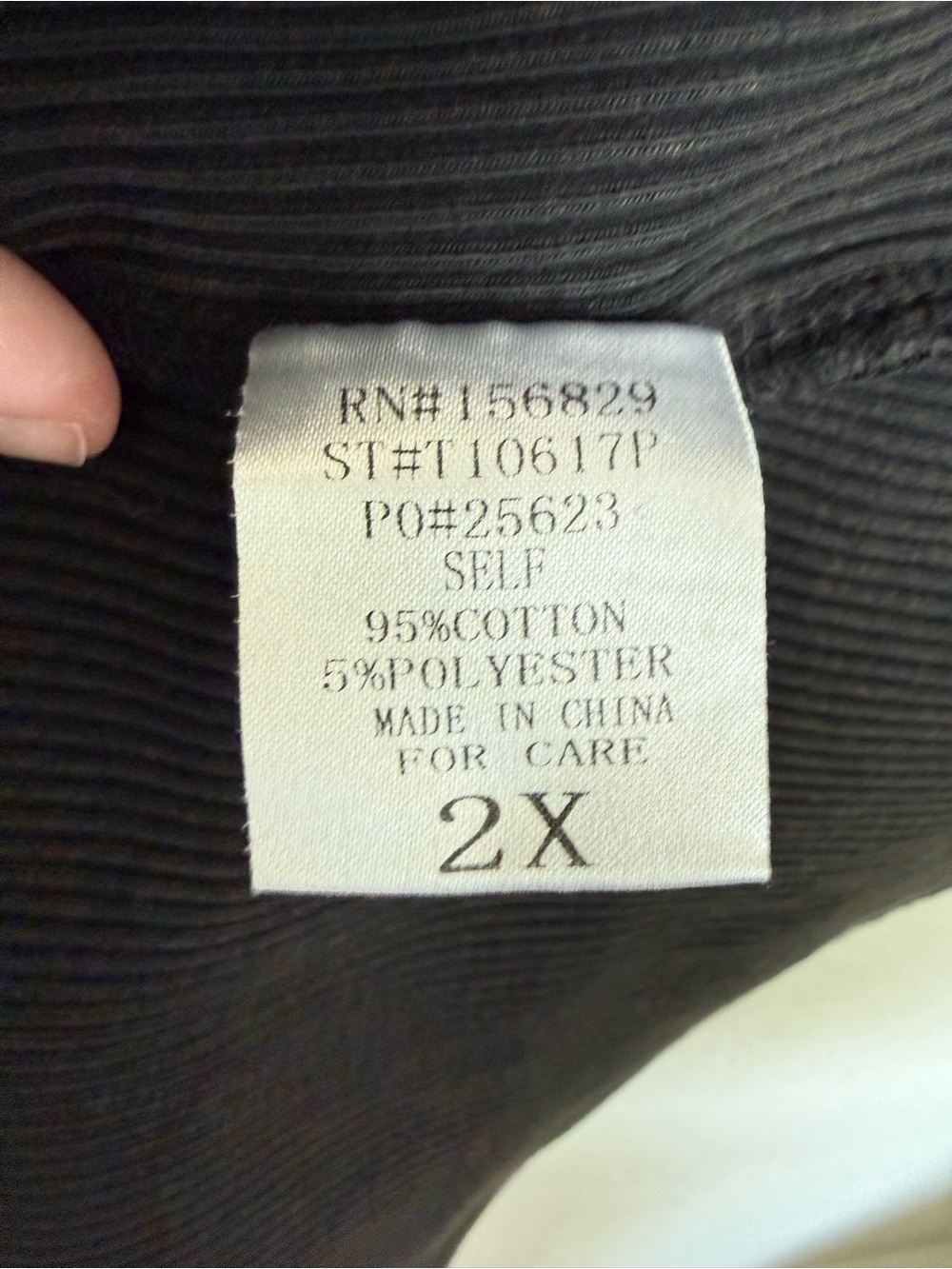 White Birch Ribbed Knit Henley Top - Picture 4 of 4